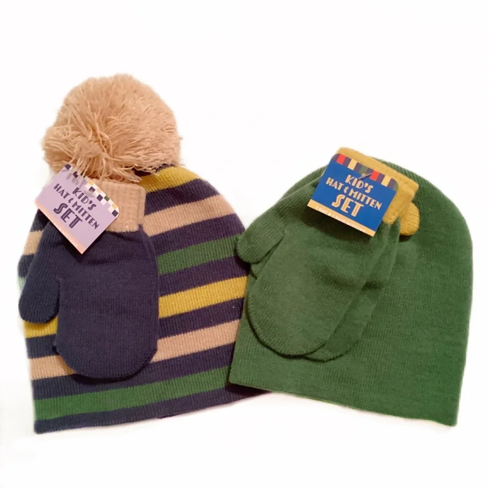 4/$15 🌻 NWT Children’s Winter Hat & Mittens Sets - 2 Sets - 6 Pieces